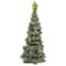 10" Glittered Christmas Tree Tabletop Decoration with Ornaments